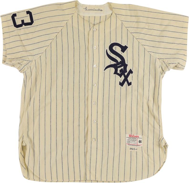 - 1965 Tony Cuccinello Chicago White Sox Game Worn Jersey