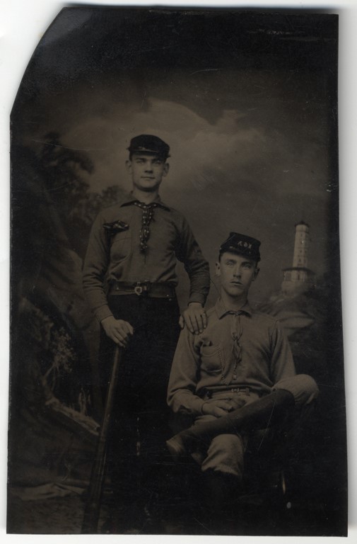 1870s Baseball Tintype w/Civil War Style "Kepi"