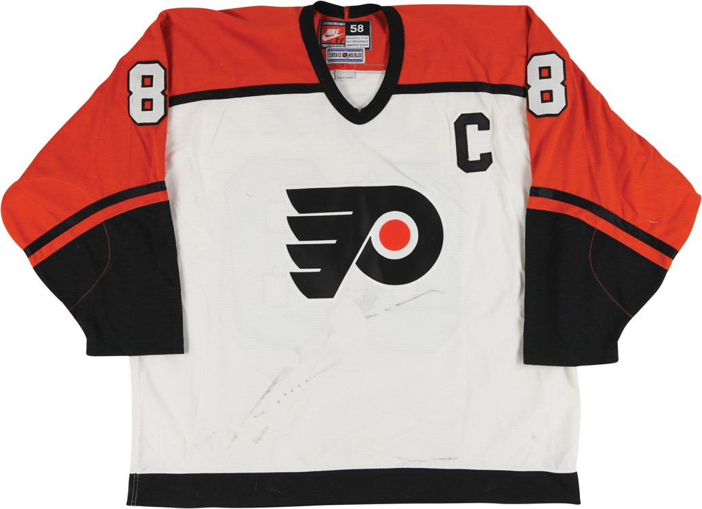 Hockey - 1996-97 Eric Lindros Philadelphia Flyers NHL Game Worn Jersey