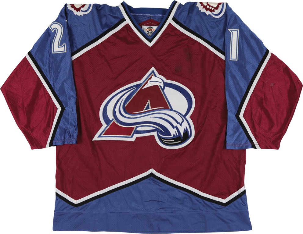 Hockey - 1997-98 Peter Forsberg Colorado Avalanche NHL Game Worn Jersey