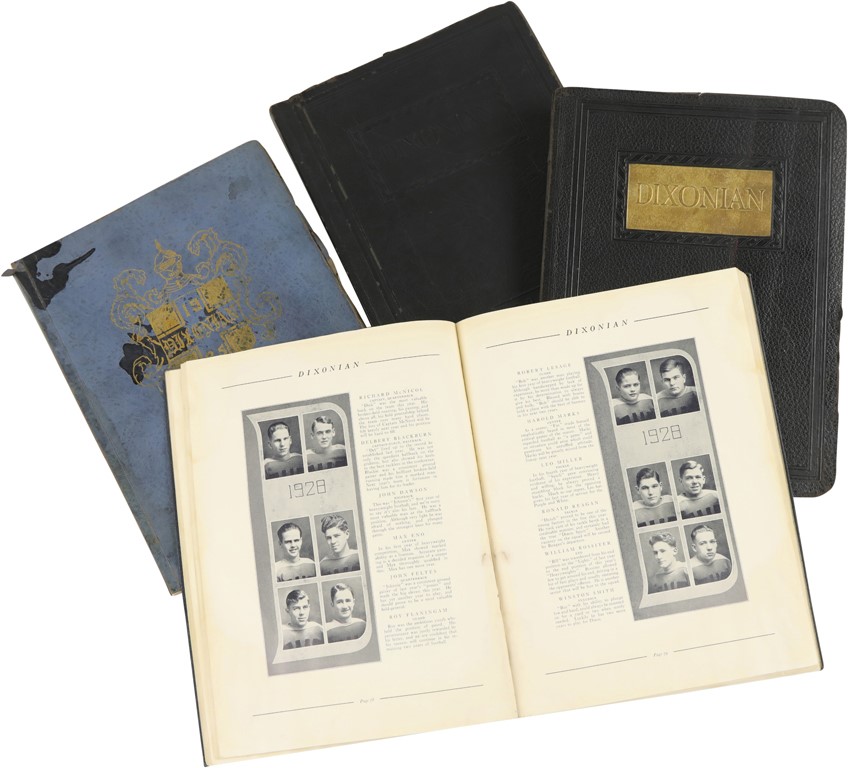 - 1925-28 Ronald Reagan Complete Set of School Yearbooks (4)