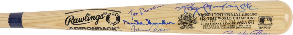 - Dodgers Centennial Signed Bat with Roy Campanella (PSA)