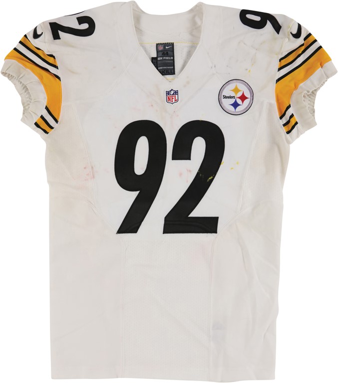 - September 12, 2016 James Harrison Pittsburgh Steelers Game Worn Jersey (Photo-Matched & Harrison LOA)