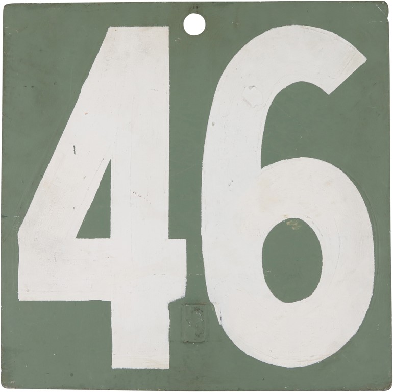 Boston Sports - Fenway Park Scoreboard Number 46-47