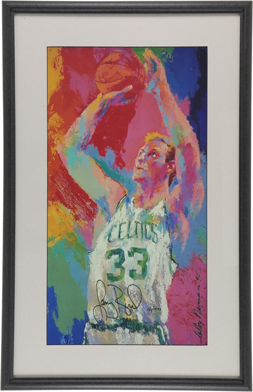 Larry Bird Night Signed Poster by LeRoy Neiman