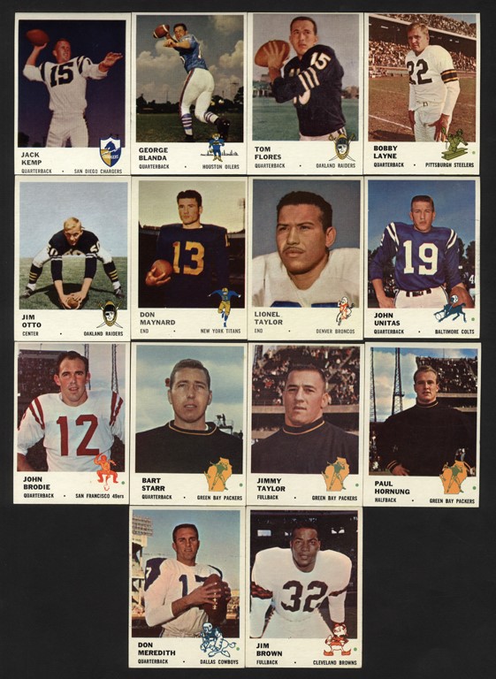 Football Cards - 1961 Fleer Football Complete Set (220)