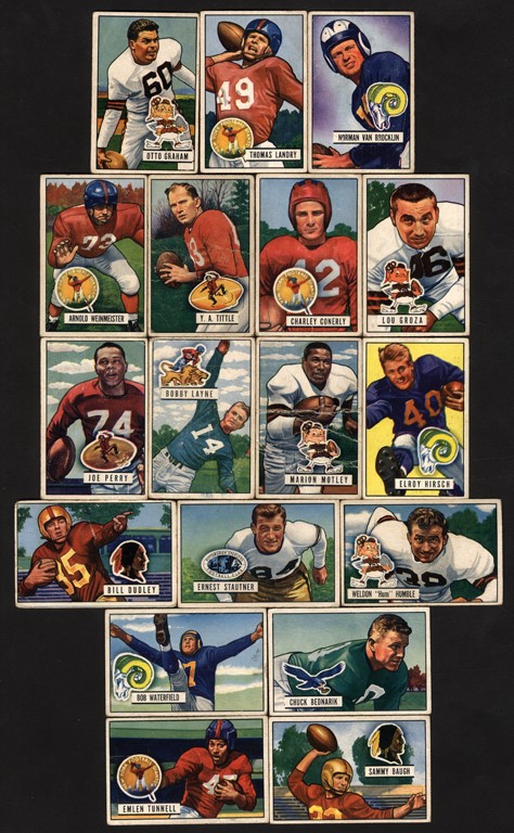 Football Cards - 1951 Bowman Football Near-Set (139)