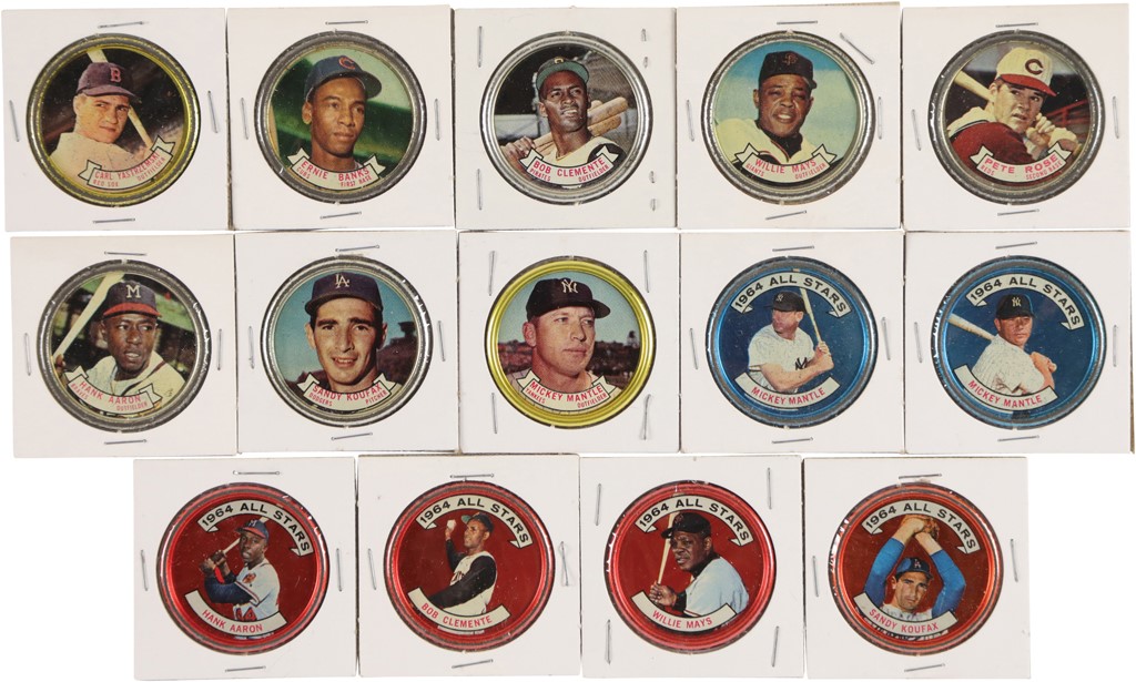 Baseball and Trading Cards - 1964 Topps Coin Complete Set Including Mantle Variant (164)