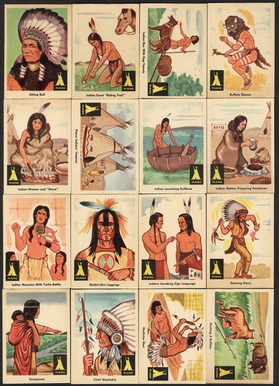 - 1959 Fleer "Indians" High Grade Complete Set w/Variations (82)