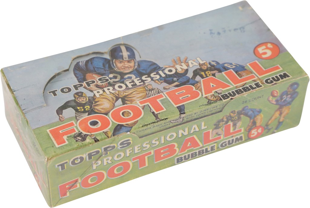 Football Cards - 1956 Topps Football Counter Display Box