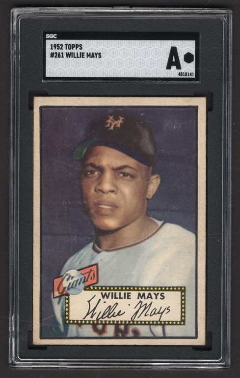 Baseball and Trading Cards - 1952 Topps Baseball #261 Willie Mays SGC Authentic