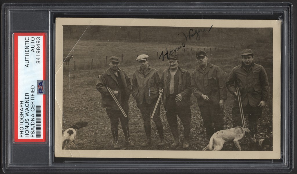 Honus Wagner Signed Photograph (PSA)