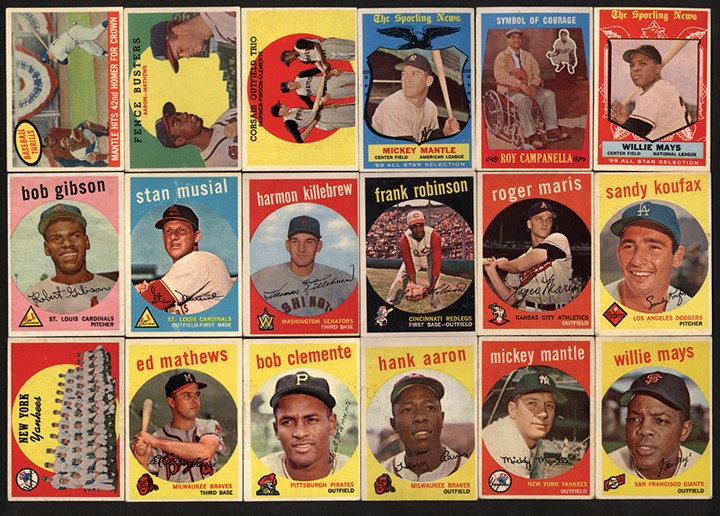 - 1959 Topps Baseball Complete Set (572)