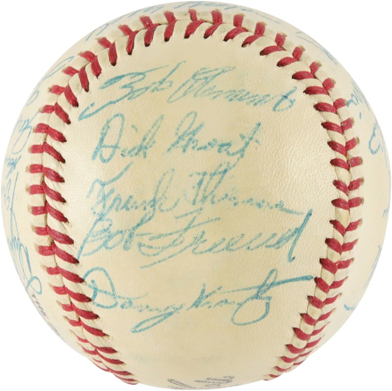 Clemente and Pittsburgh Pirates - 1956 Pittsburgh Pirates Team-Signed Baseball with Roberto Clemente (PSA)