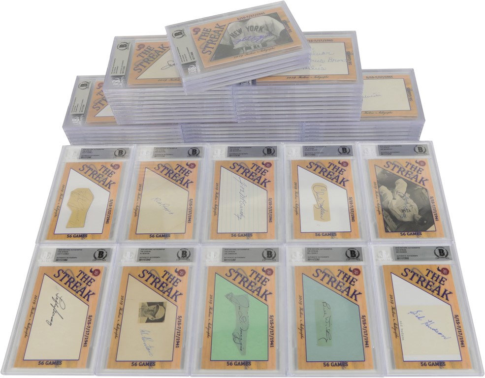 Baseball Autographs - 2019 Historic Autographs Joe DiMaggio "The Streak" Cut Signature Collection (50)