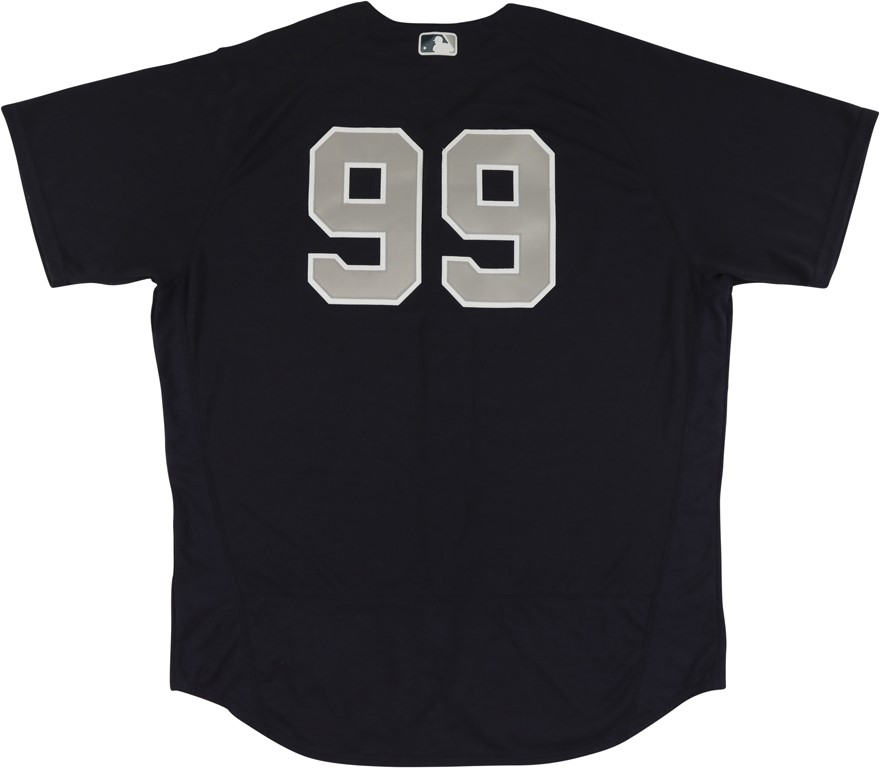 2016 Aaron Judge Photo-Matched Rookie Game Worn Batting Practice Jersey ...