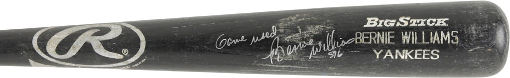 1997 Bernie Williams New York Yankees Game Used & Signed Bat (PSA GU 9.5)