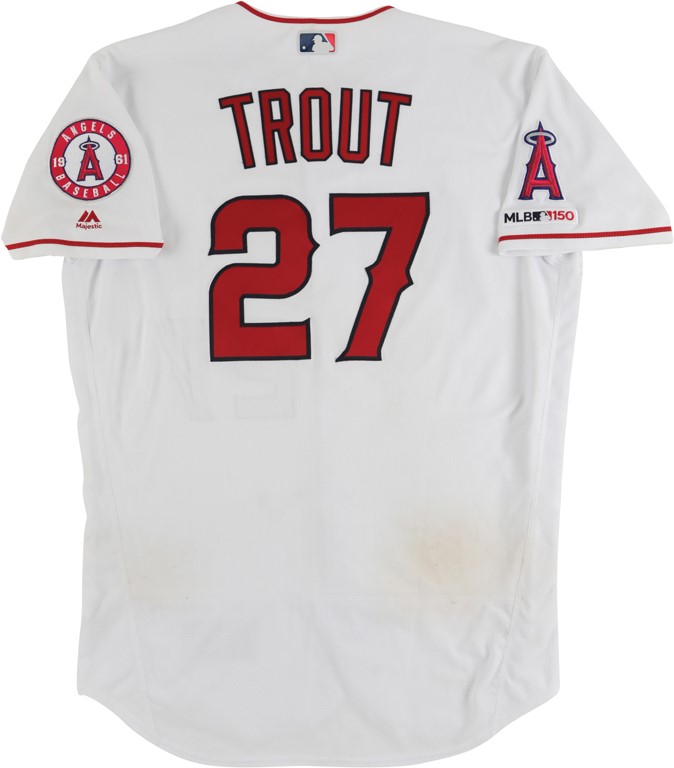 2019 Mike Trout Anaheim Angels "MVP" Game Worn Jersey (Photo-Matched & MLB Authenticated)