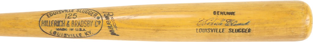 One of Roberto Clemente‚s Final Game Used Bats (PSA GU 8)
