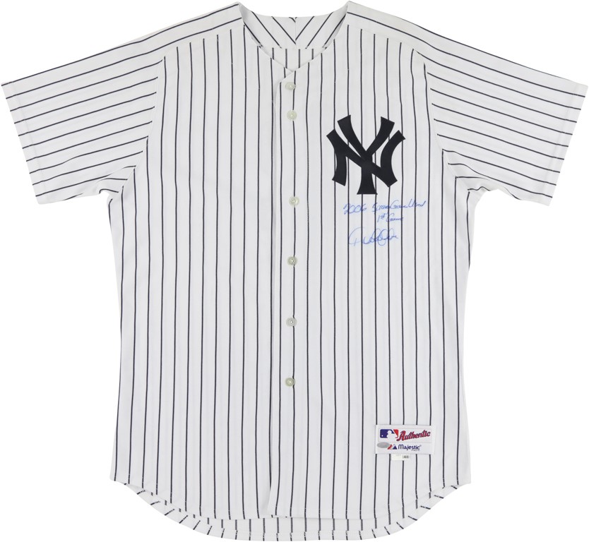 2006 Derek Jeter Photo-Matched Game Worn Yankees Jersey - First Spring Training Game (Resolution Photomatching LOA & Steiner LOA)