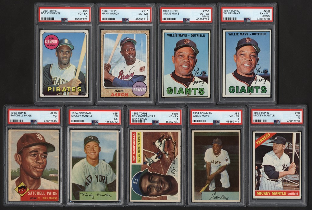 1953-1969 Topps & Bowman Baseball Hall of Famers Collection (212) w/Mantle