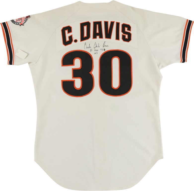 1984 Chili Davis San Francisco Giants Signed Game Worn Jersey