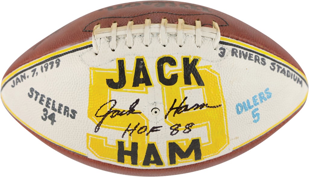 1972 Jack Ham Pittsburgh Steelers First Career NFL Touchdown Ball