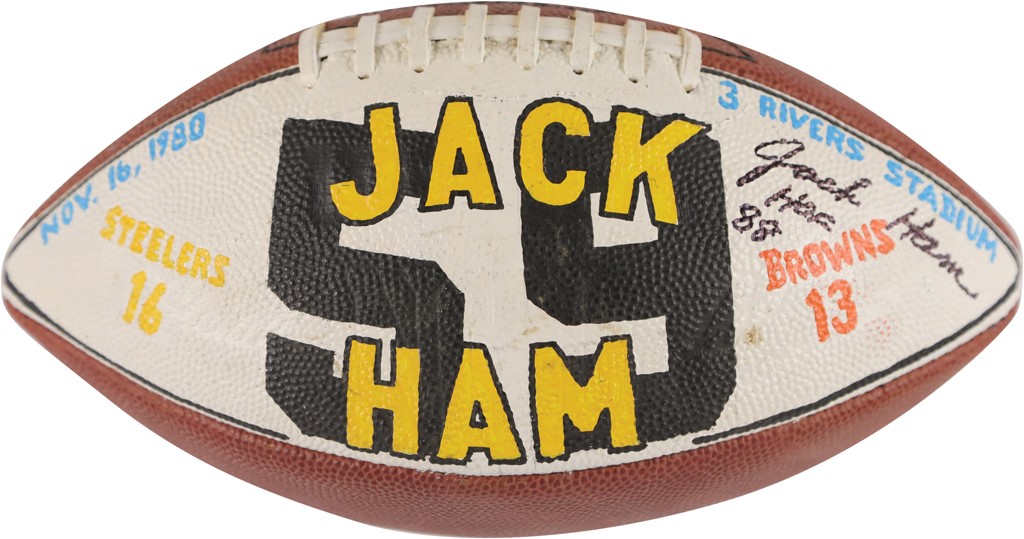 November 16, 1980, Jack Ham Pittsburgh Steelers Presentational Game Football