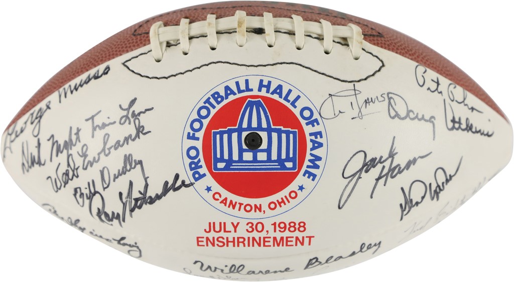 1988 Jack Ham Football Hall of Fame Enshrinement Day Signed Ball