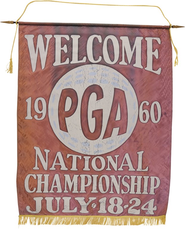 Large 1960 PGA Championship Welcome Banner