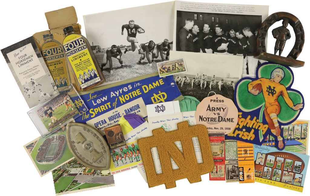 - Amazing Vintage Notre Dame Collection Including Four Horsemen Memorabilia (24)