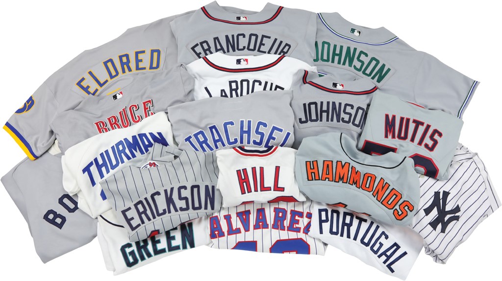 Baseball Stars Game Worn Jersey Collection - Some MLB Authenticated (17)