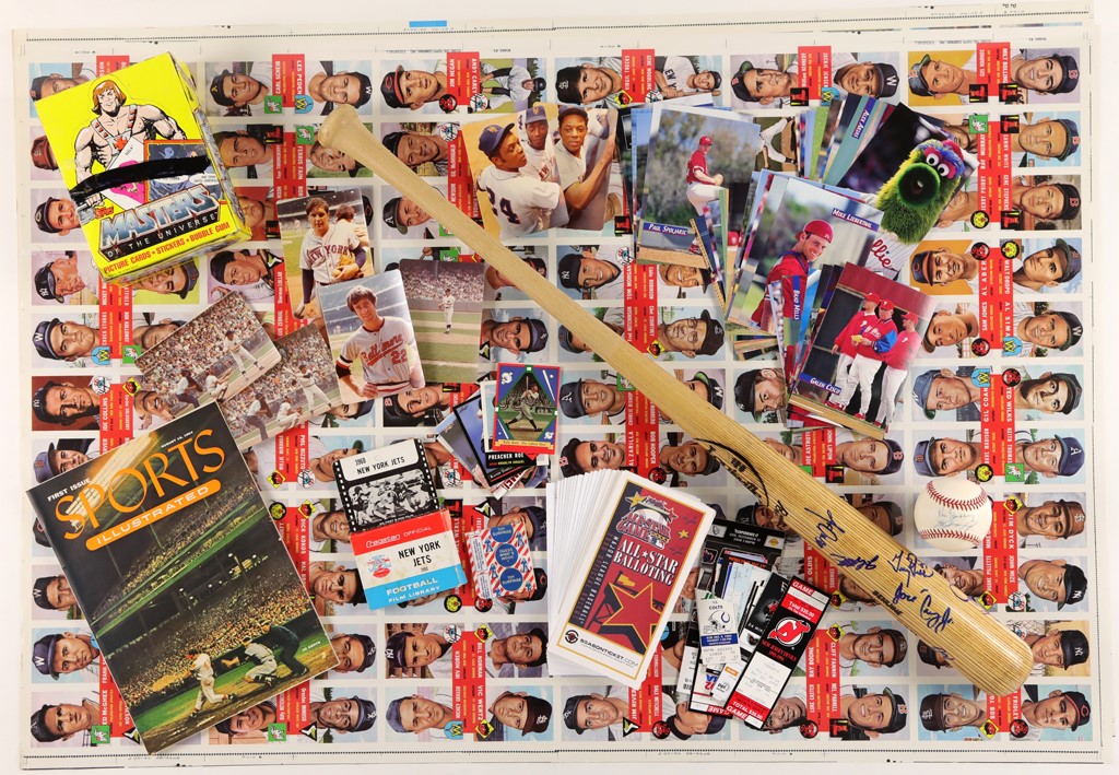 - Sports & Entertainment Collection with Autographs, Cards and 1954 Sports Illustrated (125)