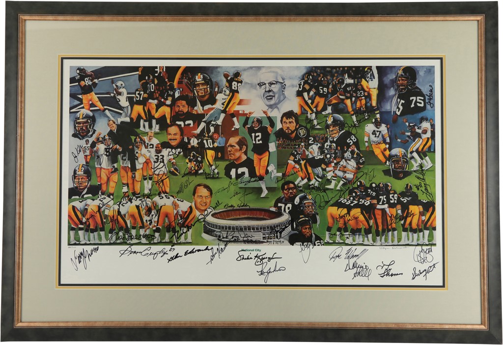 Steelers Legends Signed Limited Edition Lithograph