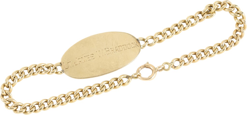 - James Braddock‚s Gold US Army Identification Bracelet w/Craig Hamilton & Family LOAs