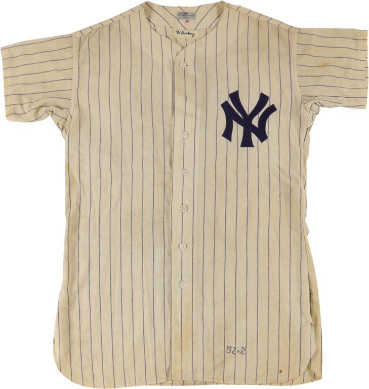- 1952 Bill Dickey New York Yankees Game Worn Jersey