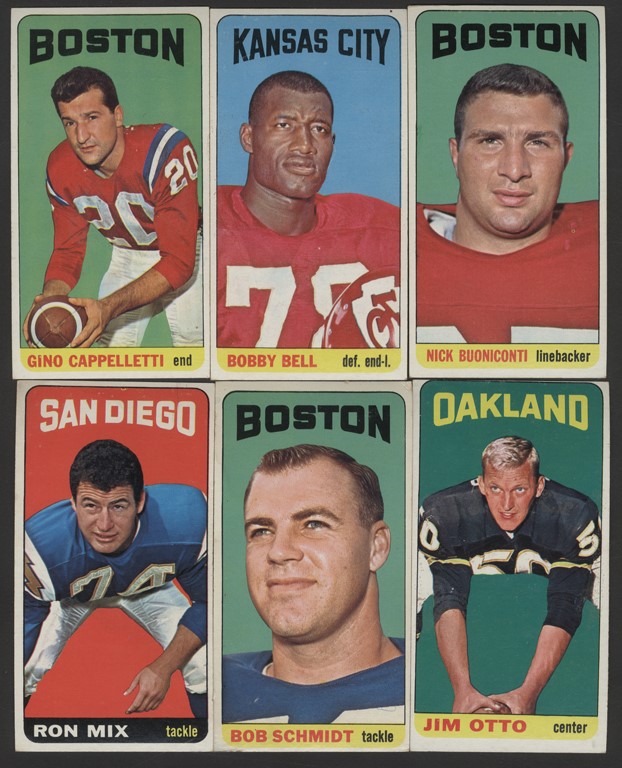 - Great Collection of 1965 Topps "Tall Boy" Football Cards (590)