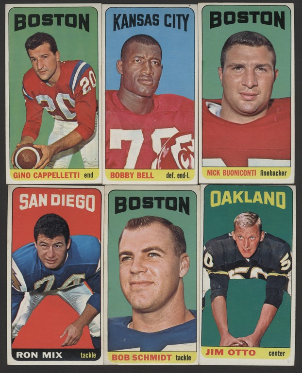 Football Cards - Great Collection of 1965 Topps "Tall Boy" Football Cards (590)