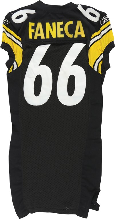 The Pittsburgh Steelers Game Worn Jersey Archive - 2003 Alan Faneca Pittsburgh Steelers Game Worn Jersey (Photo-Matched)