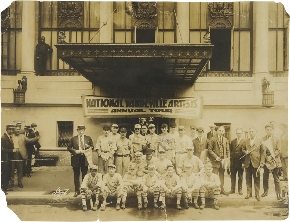 - 1923 National Vaudville Artists Baseball Team w/W.C. Fields