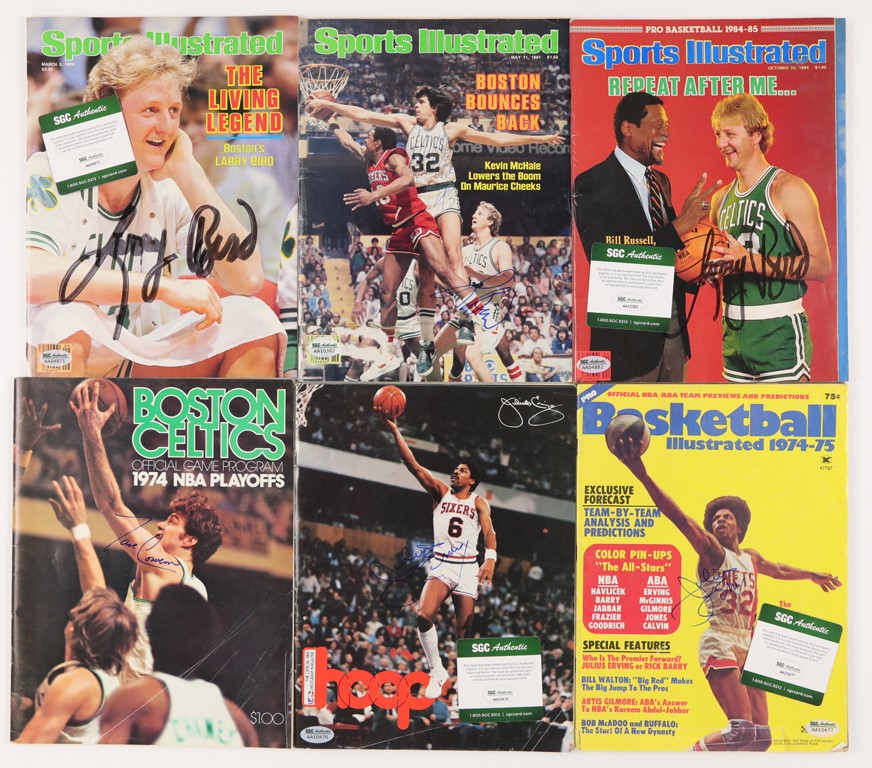 Basketball - Basketball Signed Sports Illustrated, Sport Magazine, Etc (48)