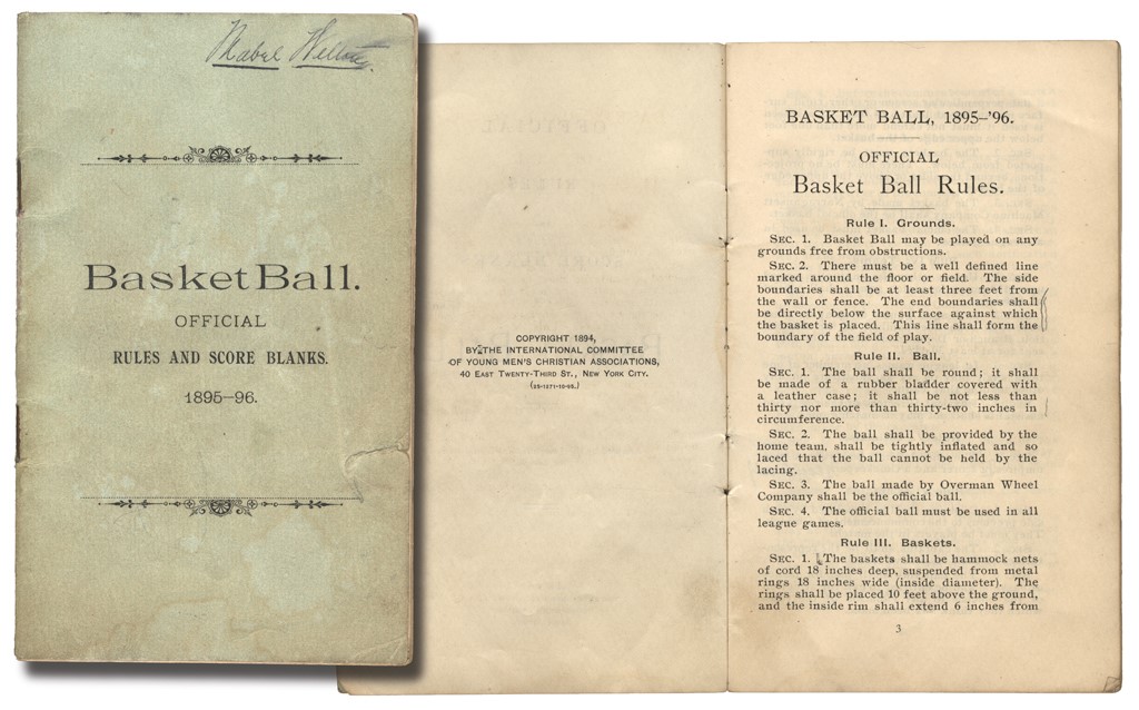 Basketball - 1895-96 Basketball Official Rules Book