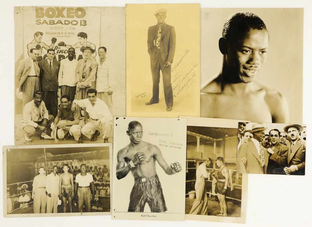 - Kid Chocolate Photos w/(1) Signed (7)