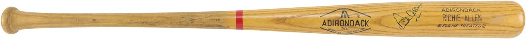 - 1968 Richie Allen Philadelphia Phillies Signed Game Used Bat (PSA)