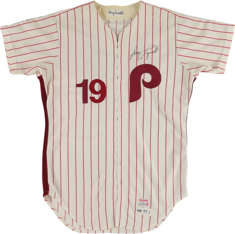 1970 Greg Luzinski Game Worn Philadelphia Phillies Rookie Jersey