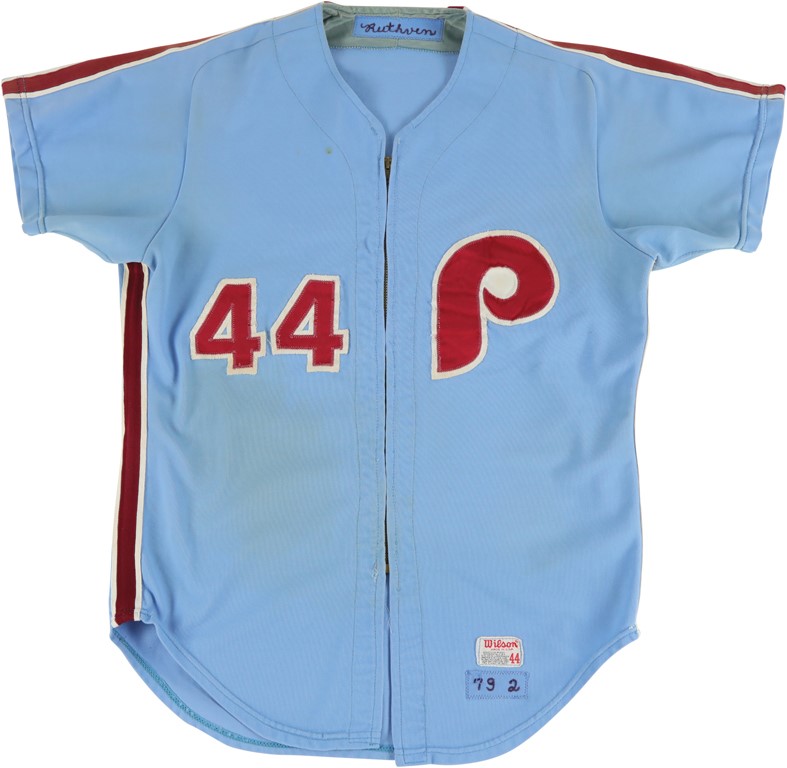 Philadelphia Phillies Greg Luzinski Blue Custom Pro Style Jersey