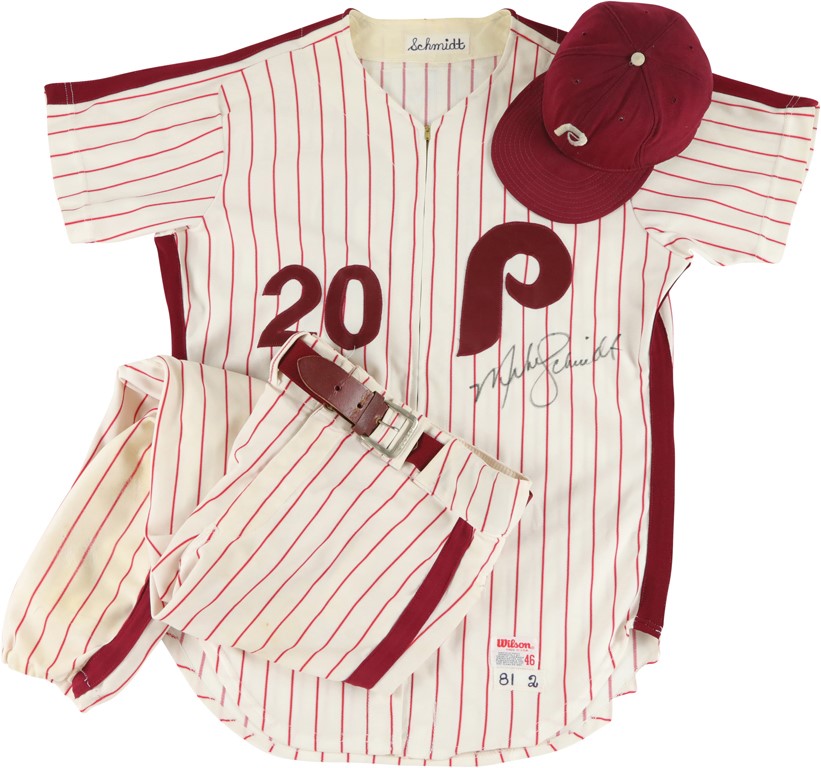 Lot Detail - 1988 Mike Schmidt Game Used and Signed Philadelphia Phillies  Home Jersey (JSA)