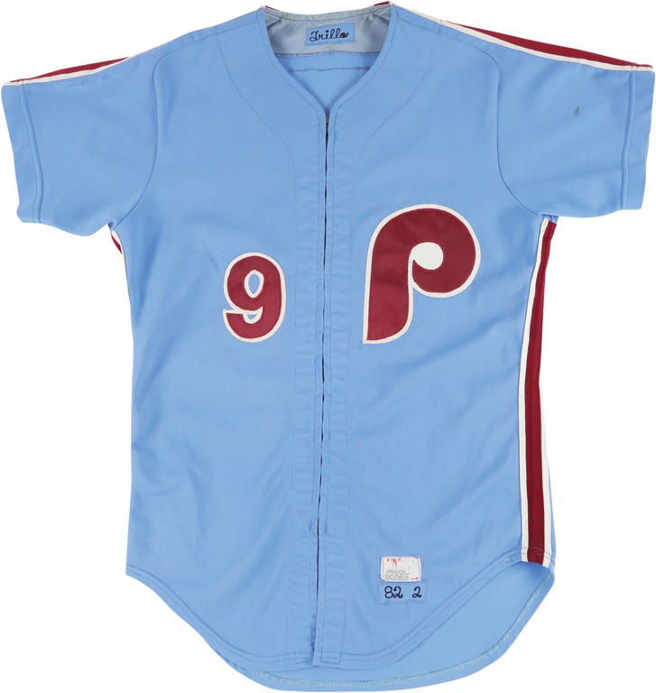 - 1982 Manny Trillo Philadelphia Phillies Game Worn Jersey