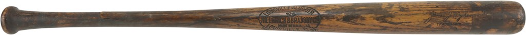 - 1920s Jimmy Dykes Philadelphia Athletics Game Used Side Written Bat