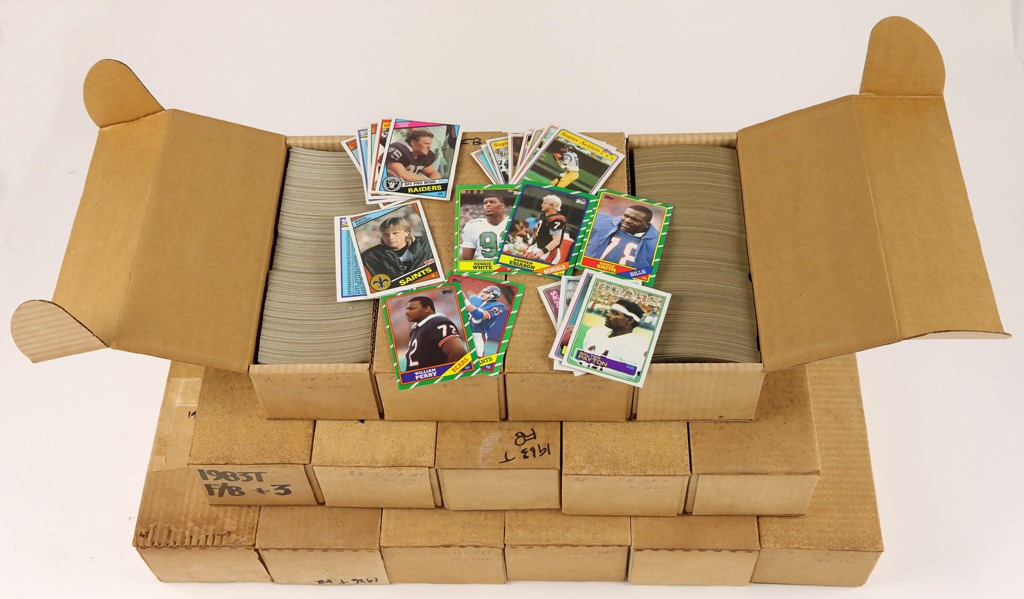 Football Cards - 1981-86 Topps Football Near-Sets from Vending Boxes (15)